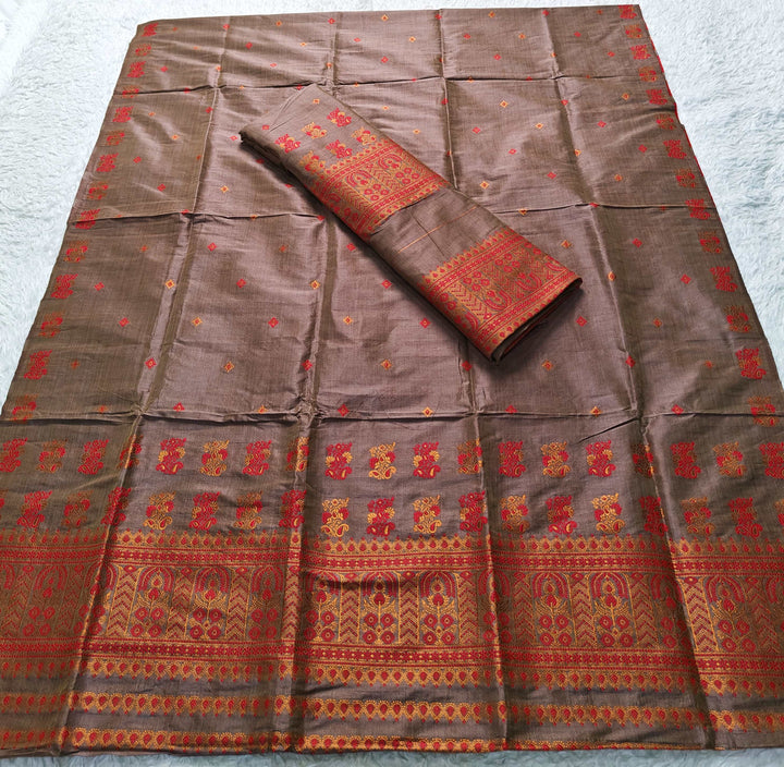 Premium Bhagalpuri Art Toss* Mekhela Sador