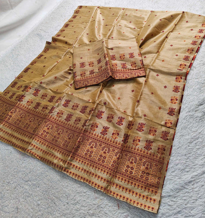 Premium Bhagalpuri Art Toss* Mekhela Sador