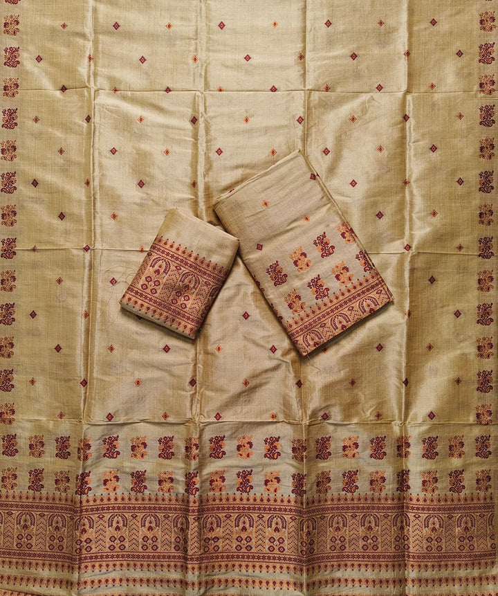 Premium Bhagalpuri Art Toss* Mekhela Sador
