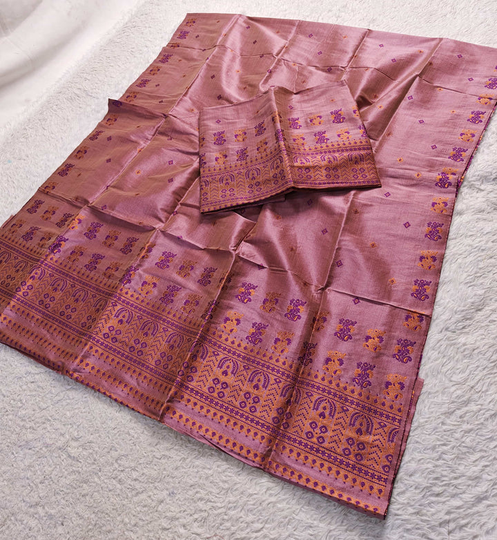 Premium Bhagalpuri Art Toss* Mekhela Sador