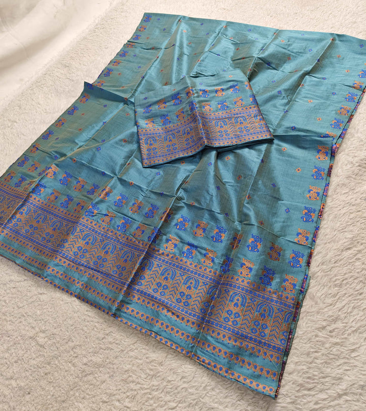 Premium Bhagalpuri Art Toss* Mekhela Sador