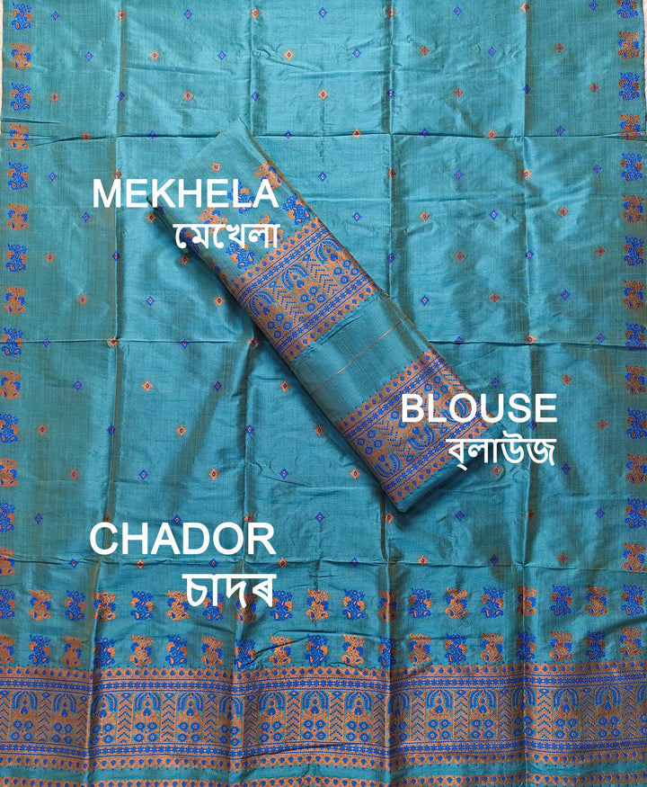 Premium Bhagalpuri Art Toss* Mekhela Sador