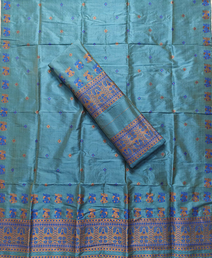 Premium Bhagalpuri Art Toss* Mekhela Sador