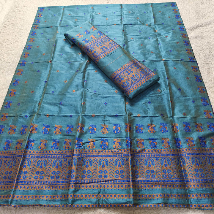 Premium Bhagalpuri Art Toss* Mekhela Sador