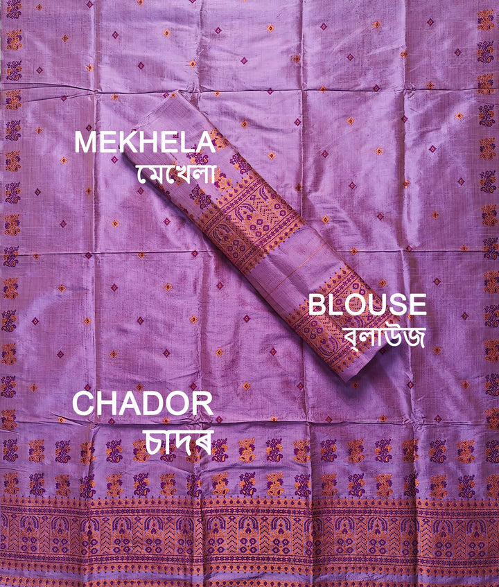 Premium Bhagalpuri Art Toss* Mekhela Sador