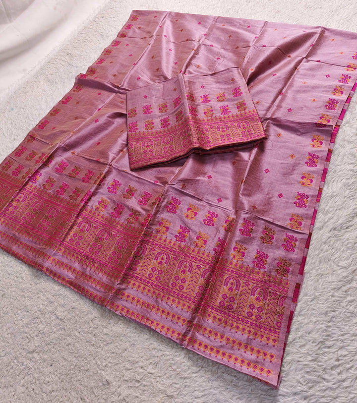 Premium Bhagalpuri Art Toss* Mekhela Sador