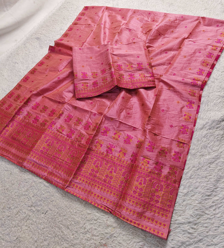 Premium Bhagalpuri Art Toss* Mekhela Sador