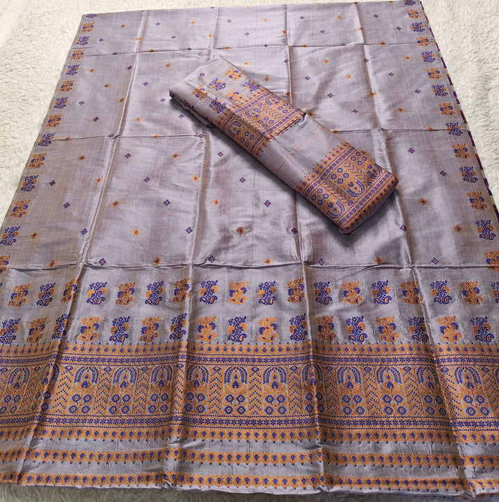Premium Bhagalpuri Art Toss* Mekhela Sador