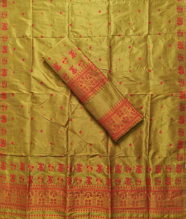 Premium Bhagalpuri Art Toss* Mekhela Sador