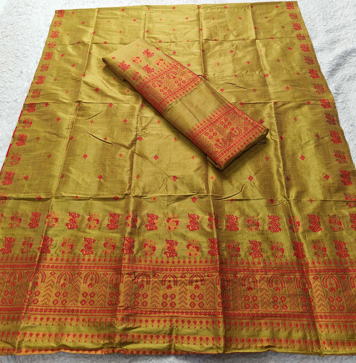 Premium Bhagalpuri Art Toss* Mekhela Sador