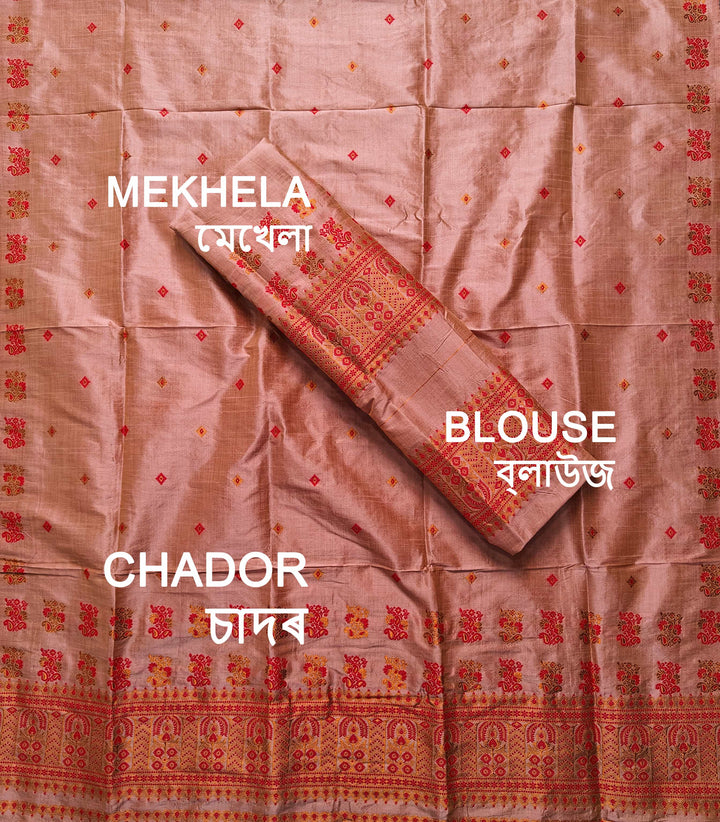 Premium Bhagalpuri Art Toss* Mekhela Sador