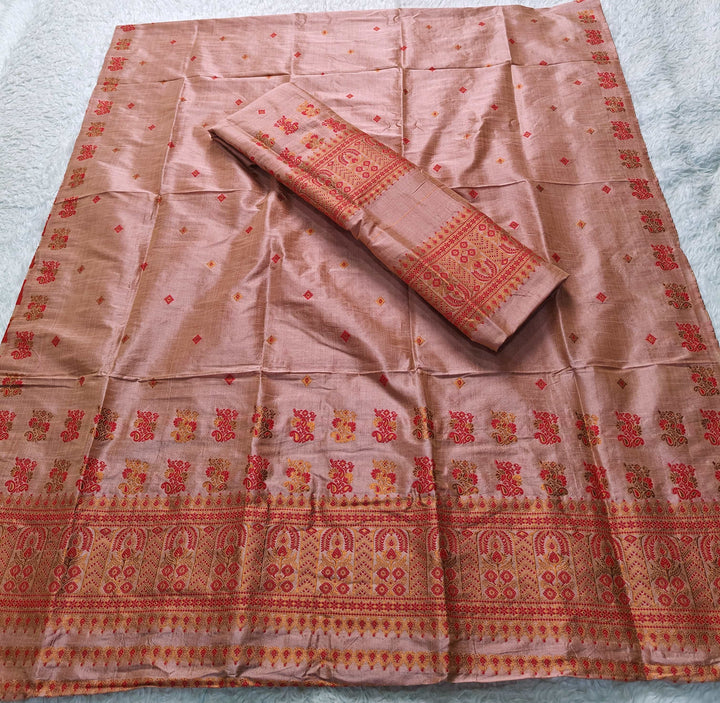 Premium Bhagalpuri Art Toss* Mekhela Sador