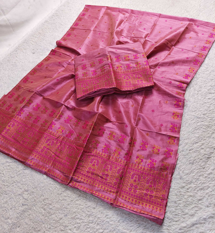 Premium Bhagalpuri Art Toss* Mekhela Sador