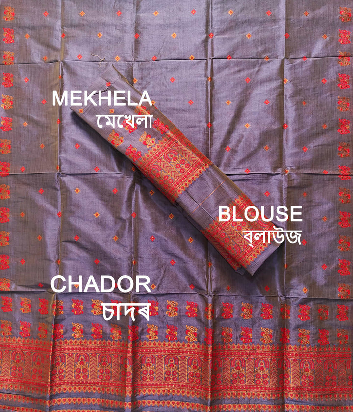 Premium Bhagalpuri Art Toss* Mekhela Sador