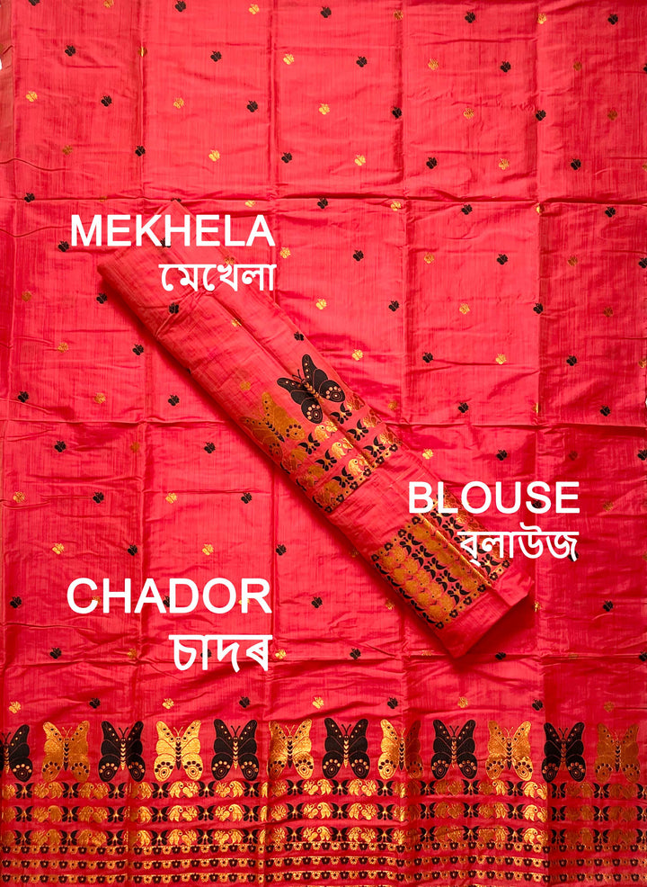 Premium Bhagalpuri Art Toss* Mekhela Sador