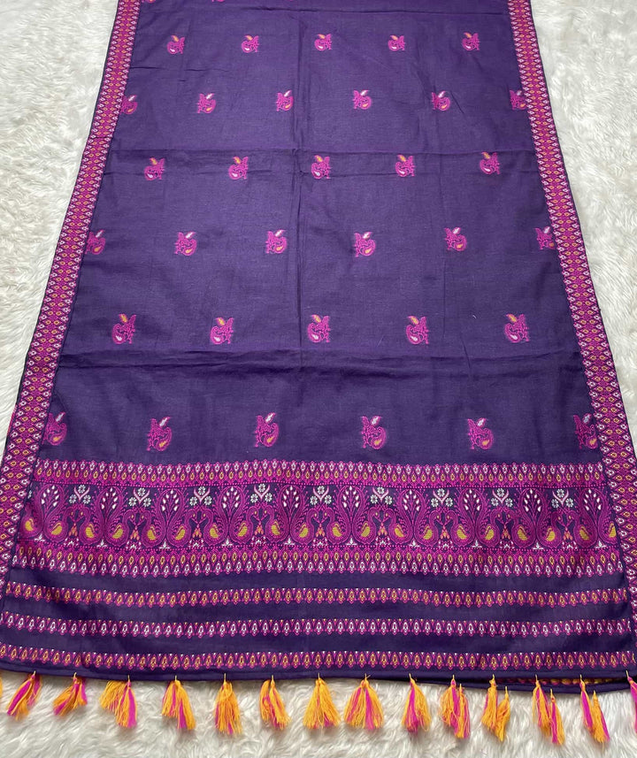 Ready-To-Wear Multi-Dhaga Weaving Work Kesa Cotton* Mekhela Sador