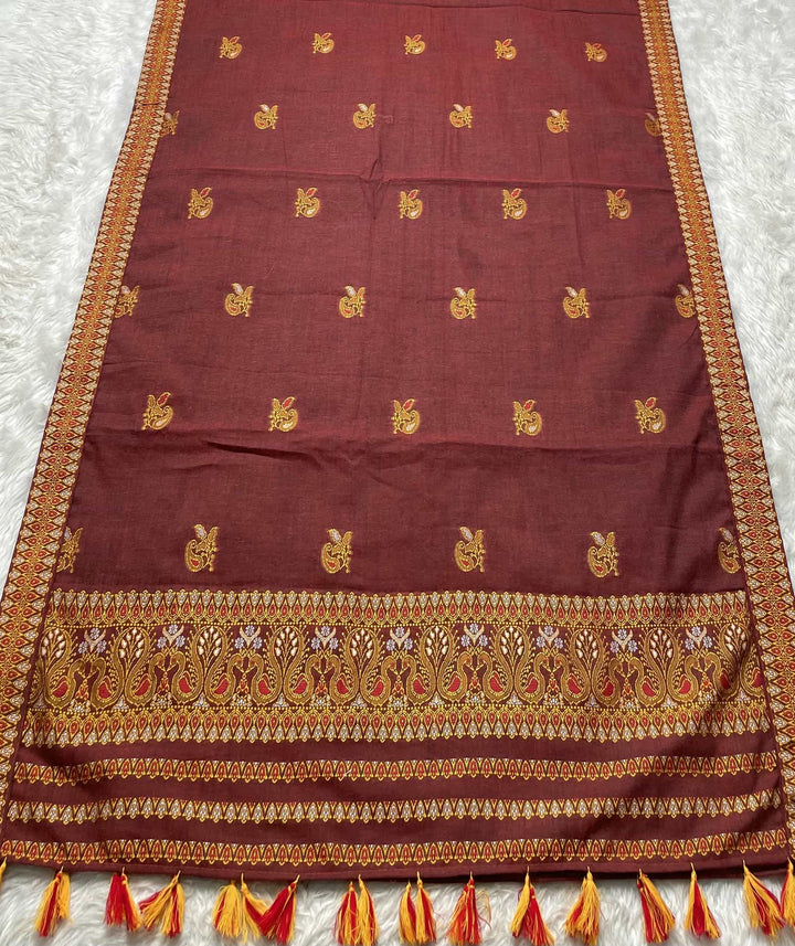 Ready-To-Wear Multi-Dhaga Weaving Work Kesa Cotton* Mekhela Sador