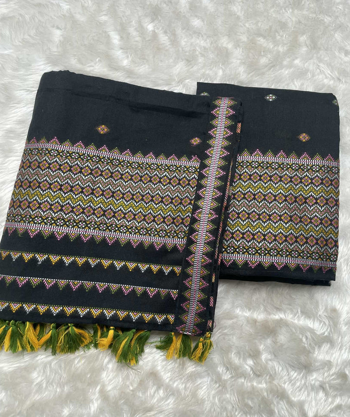 Ready-To-Wear Multi-Dhaga Weaving Work Kesa Cotton* Mekhela Sador