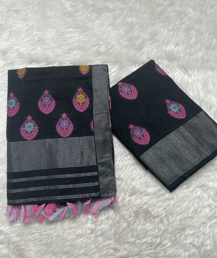 Ready-To-Wear Multi-Dhaga Weaving Work Kesa Cotton* Mekhela Sador