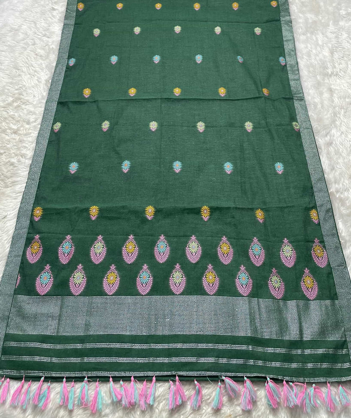 Ready-To-Wear Multi-Dhaga Weaving Work Kesa Cotton* Mekhela Sador