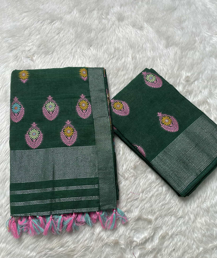 Ready-To-Wear Multi-Dhaga Weaving Work Kesa Cotton* Mekhela Sador