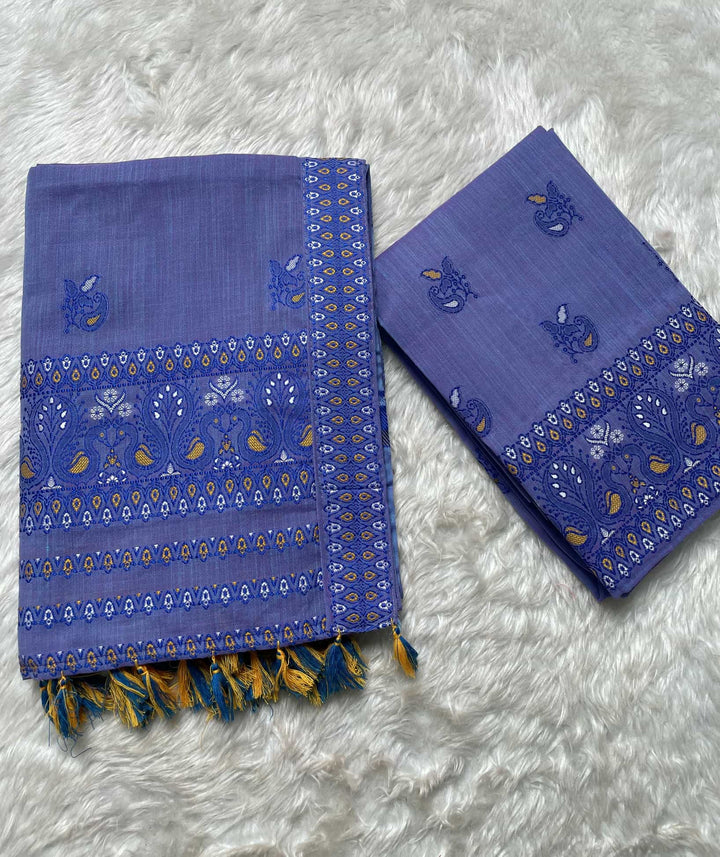 Ready-To-Wear Multi-Dhaga Weaving Work Kesa Cotton* Mekhela Sador