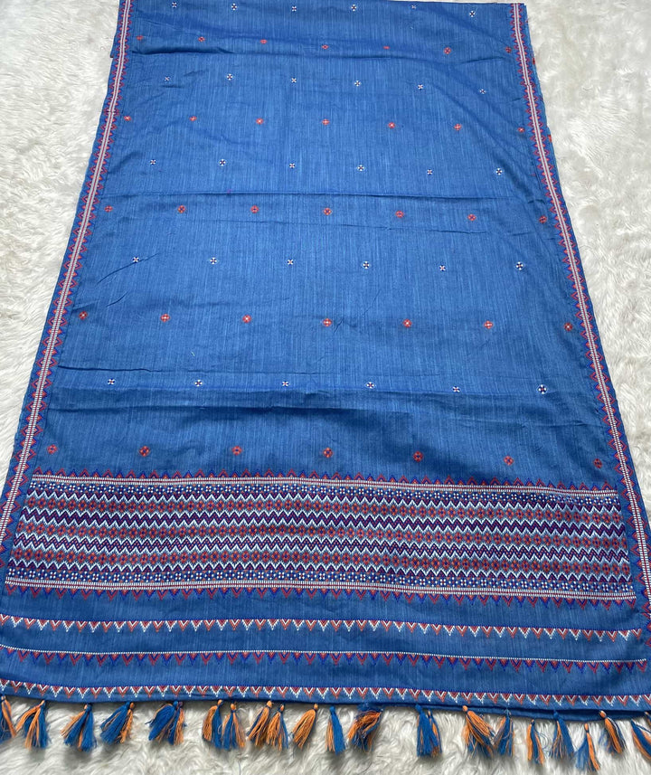 Ready-To-Wear Multi-Dhaga Weaving Work Kesa Cotton* Mekhela Sador