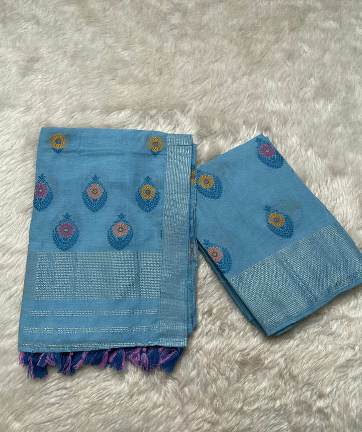 Ready-To-Wear Multi-Dhaga Weaving Work Kesa Cotton* Mekhela Sador