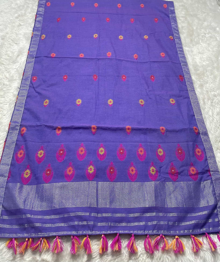 Ready-To-Wear Multi-Dhaga Weaving Work Kesa Cotton* Mekhela Sador