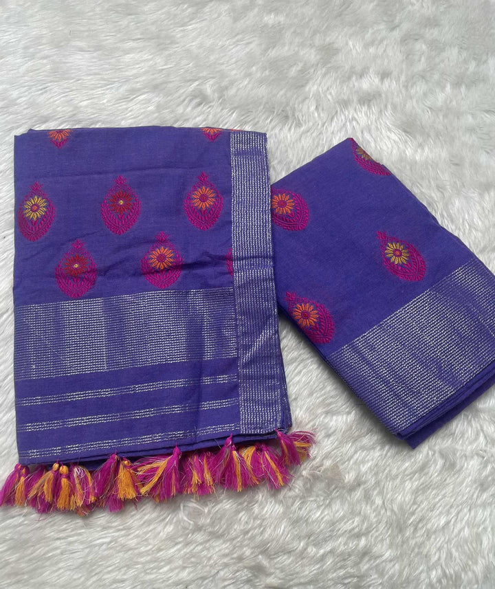 Ready-To-Wear Multi-Dhaga Weaving Work Kesa Cotton* Mekhela Sador