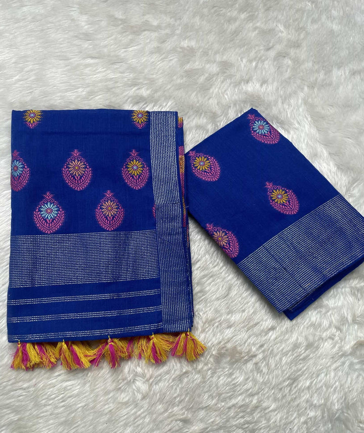 Ready-To-Wear Multi-Dhaga Weaving Work Kesa Cotton* Mekhela Sador