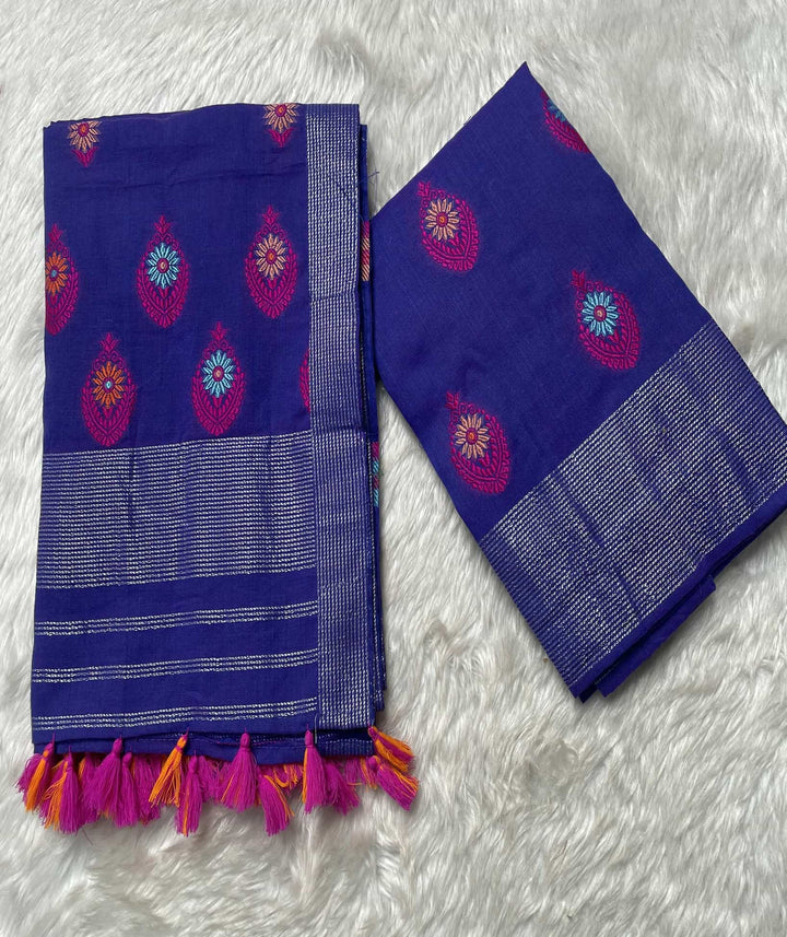 Ready-To-Wear Multi-Dhaga Weaving Work Kesa Cotton* Mekhela Sador