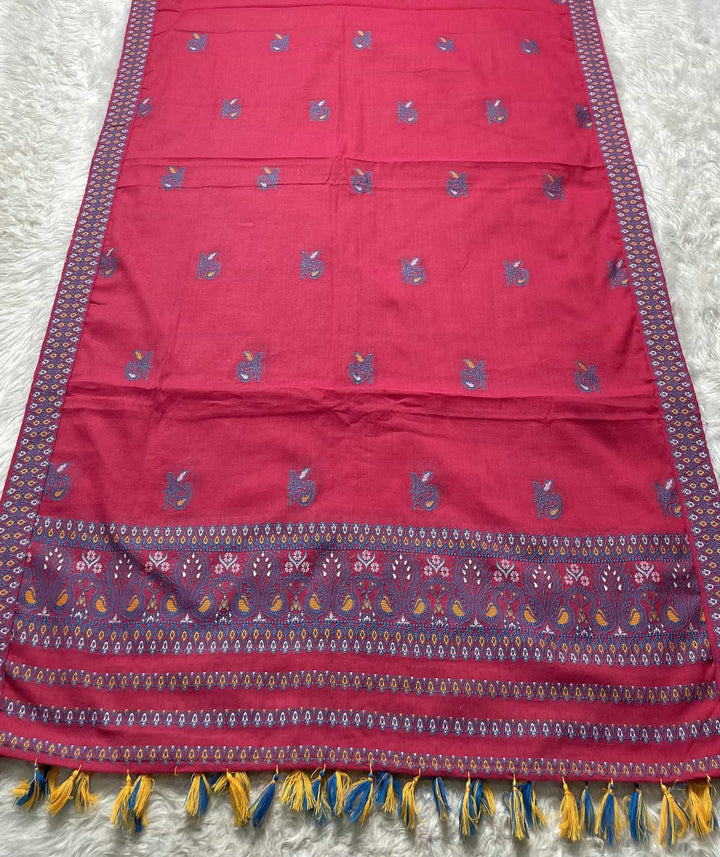 Ready-To-Wear Multi-Dhaga Weaving Work Kesa Cotton* Mekhela Sador
