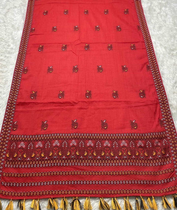 Ready-To-Wear Multi-Dhaga Weaving Work Kesa Cotton* Mekhela Sador