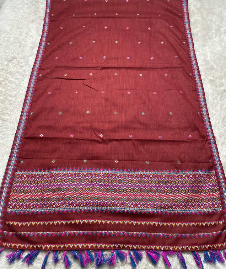 Ready-To-Wear Multi-Dhaga Weaving Work Kesa Cotton* Mekhela Sador