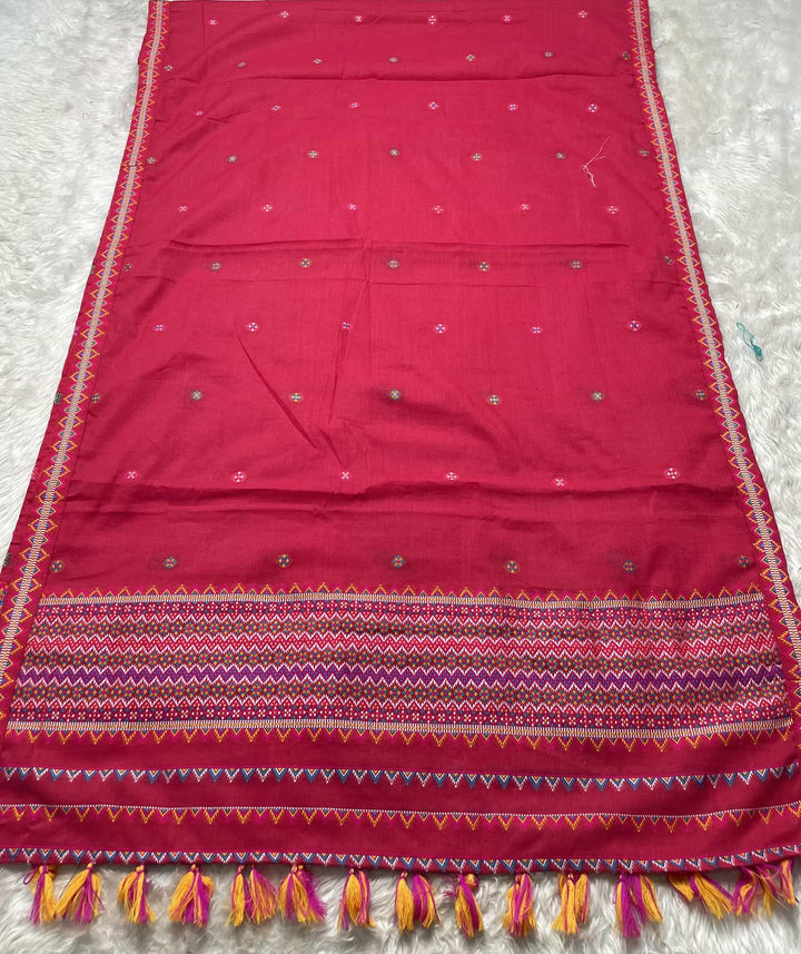 Ready-To-Wear Multi-Dhaga Weaving Work Kesa Cotton* Mekhela Sador