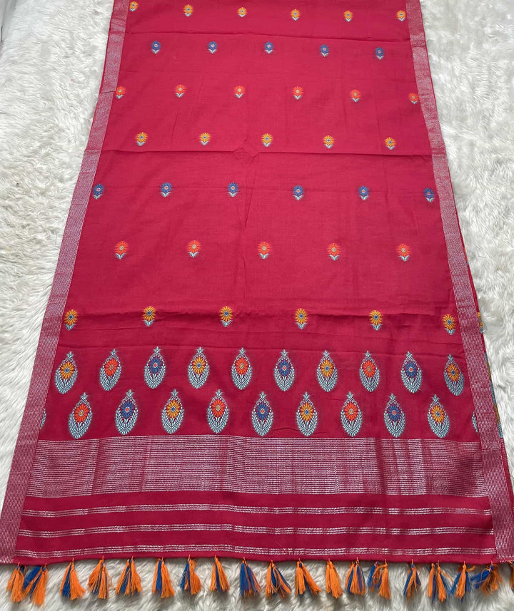 Ready-To-Wear Multi-Dhaga Weaving Work Kesa Cotton* Mekhela Sador