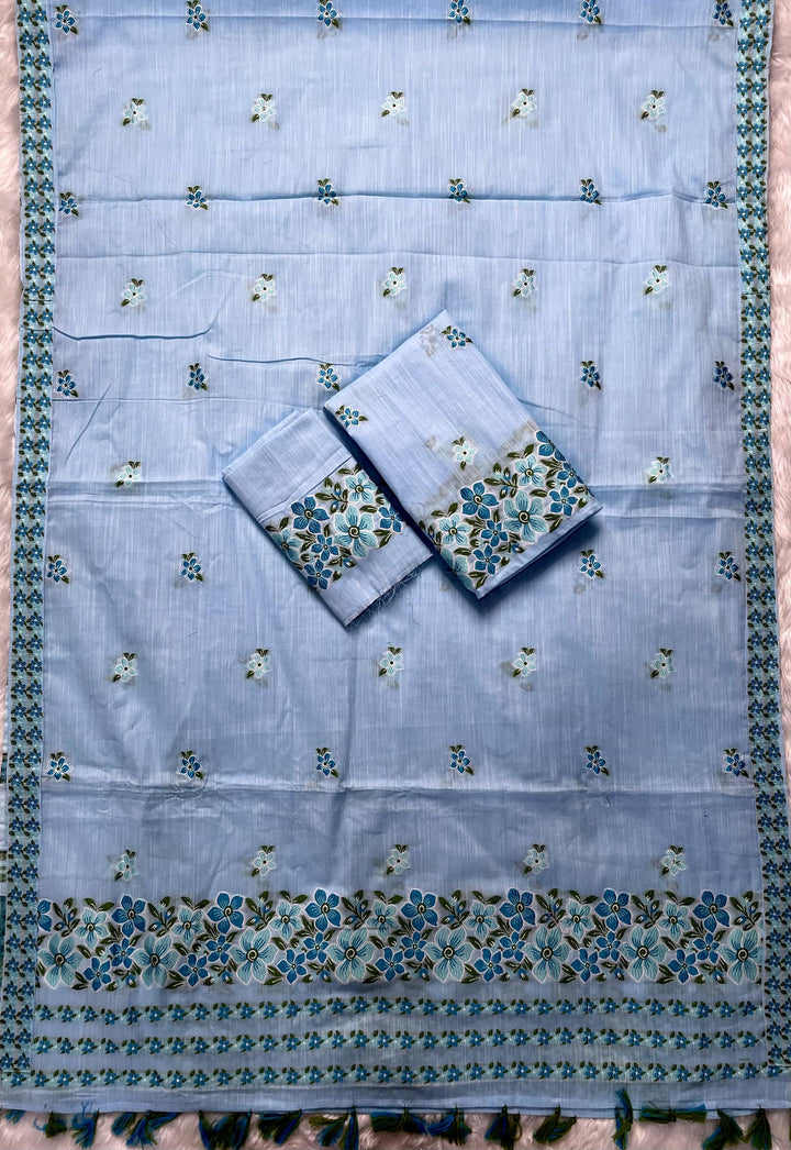 Ready-To-Wear Multi-Dhaga Weaving Work Kesa Cotton* Mekhela Sador