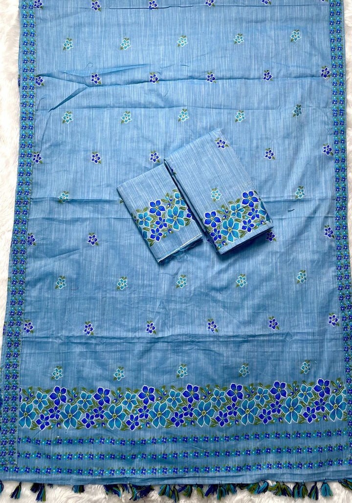 Ready-To-Wear Multi-Dhaga Weaving Work Kesa Cotton* Mekhela Sador