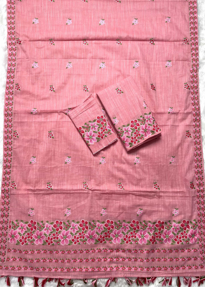Ready-To-Wear Multi-Dhaga Weaving Work Kesa Cotton* Mekhela Sador