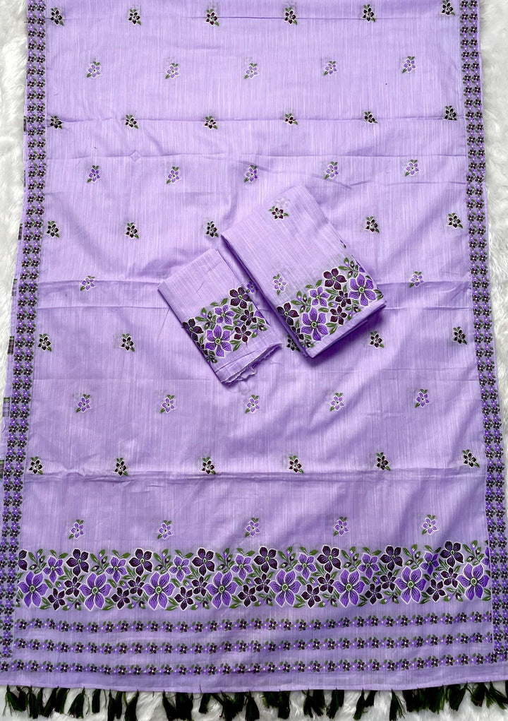 Ready-To-Wear Multi-Dhaga Weaving Work Kesa Cotton* Mekhela Sador