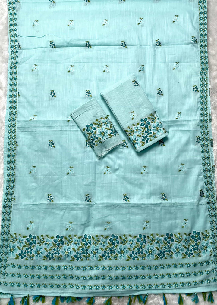 Ready-To-Wear Multi-Dhaga Weaving Work Kesa Cotton* Mekhela Sador