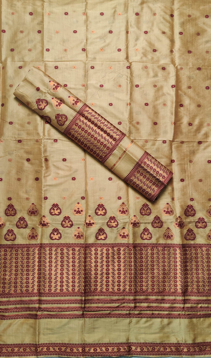 Premium Bhagalpuri Art Toss* Mekhela Sador