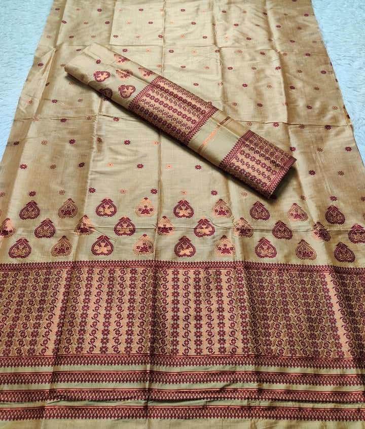 Premium Bhagalpuri Art Toss* Mekhela Sador