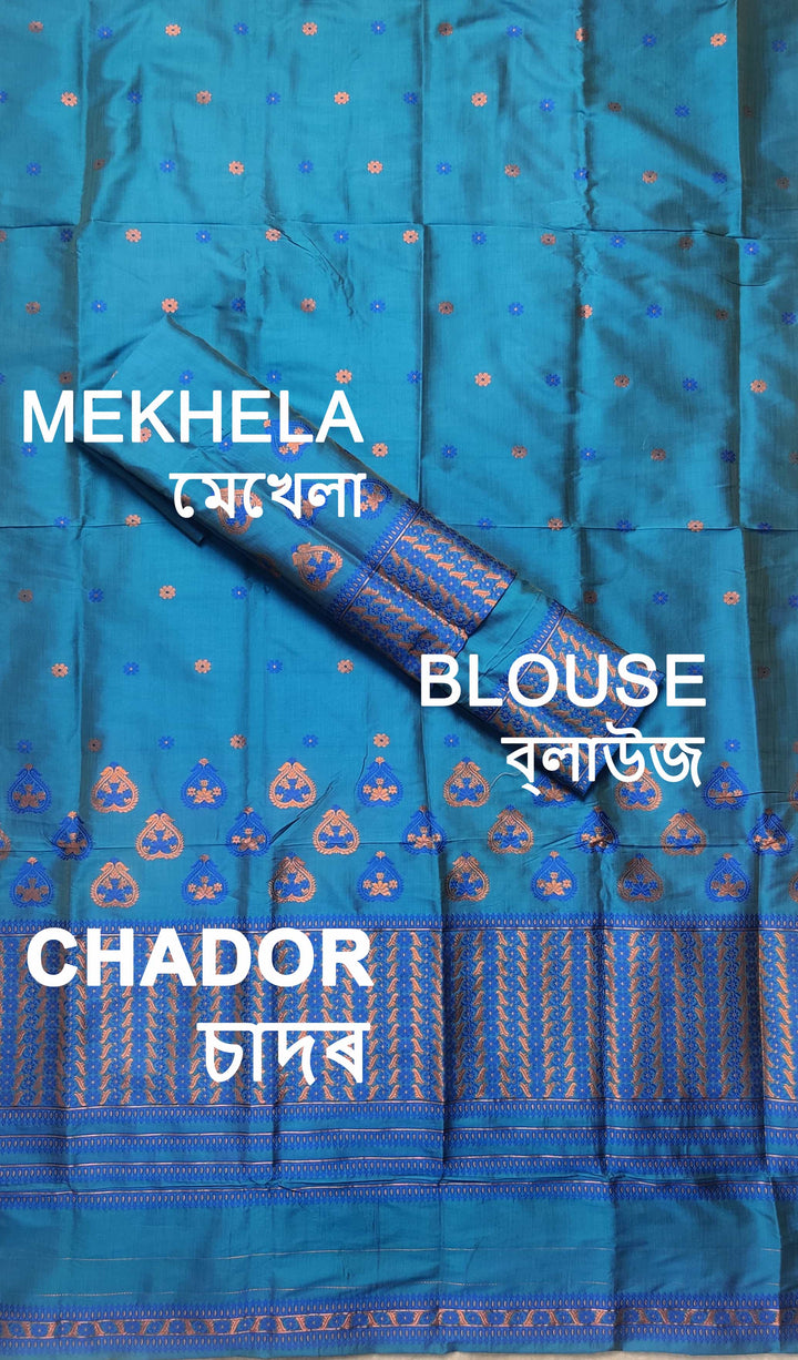 Premium Bhagalpuri Art Toss* Mekhela Sador