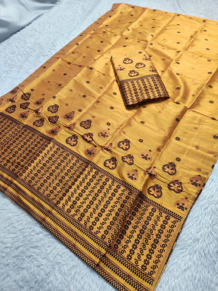 Premium Bhagalpuri Art Toss* Mekhela Sador