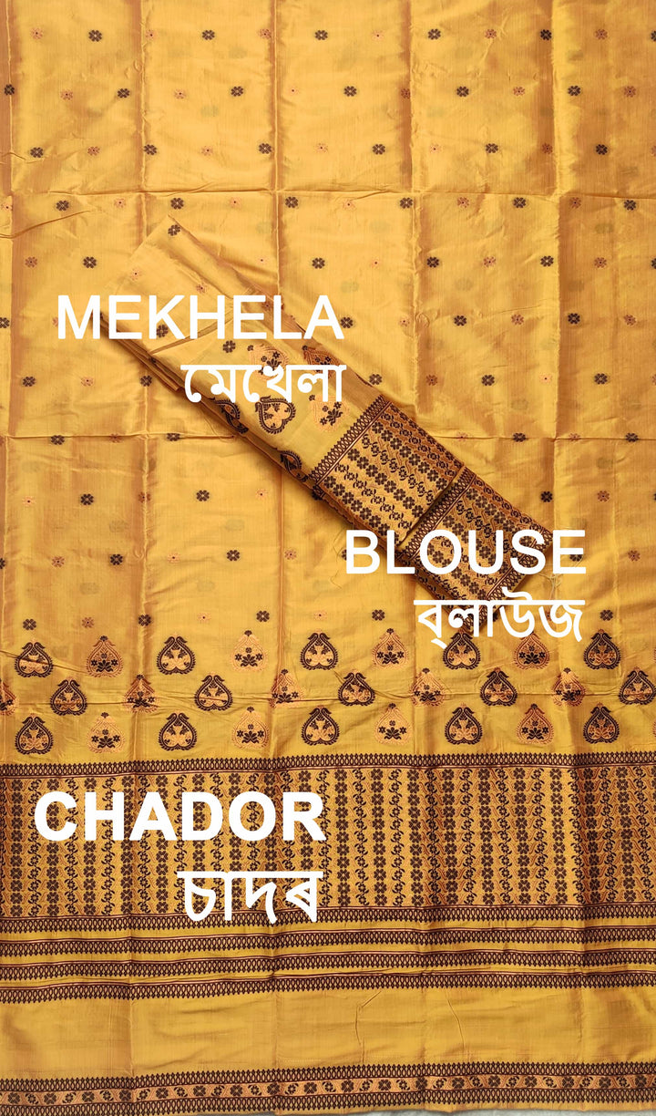 Premium Bhagalpuri Art Toss* Mekhela Sador