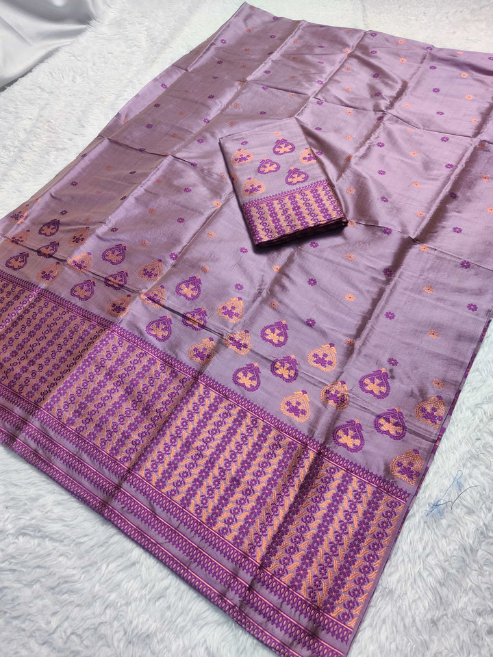 Premium Bhagalpuri Art Toss* Mekhela Sador
