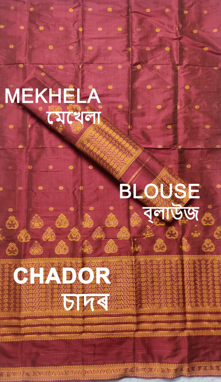 Premium Bhagalpuri Art Toss* Mekhela Sador