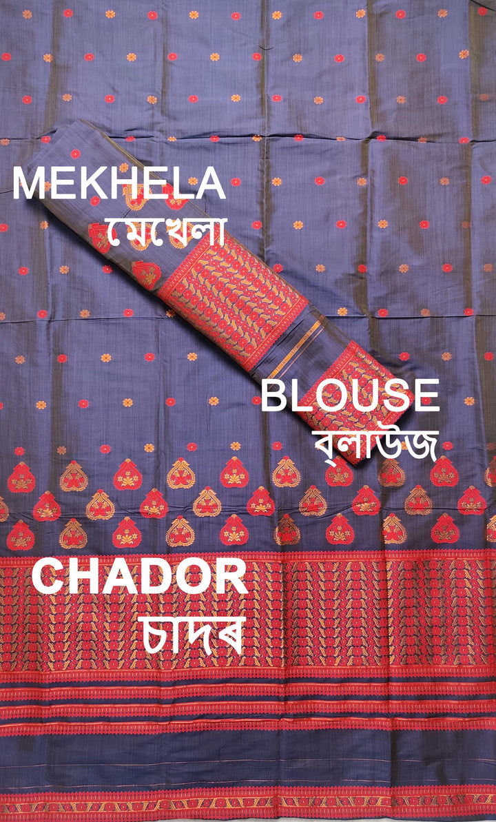 Premium Bhagalpuri Art Toss* Mekhela Sador